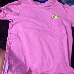 pink dutch bros sun shirt